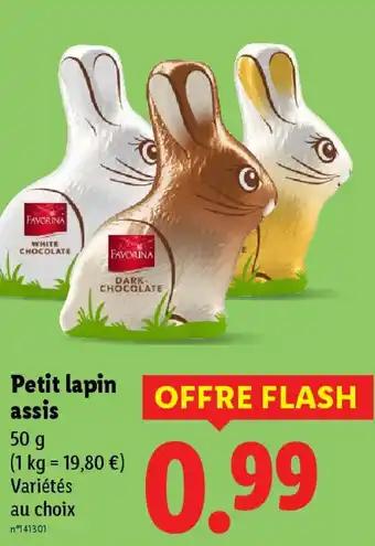 FAVORINA Petit lapin assis 50 g
