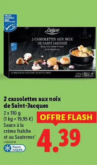 2 cassolettes aux noix de Saint-Jacques 2 x 110 g
