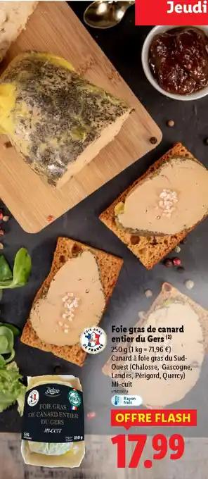 Foie gras de canard entier du Gers 250 g