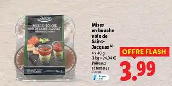 DELUXE Mises en bouche noix de Saint- Jacques 4 x 40 g