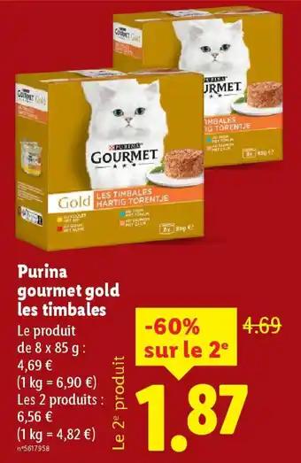 PURINA GOURMET Gold les timbales 8 x 85 g