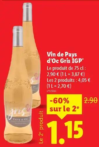 Vin de Pays d'Oc Gris IGP 75 cl