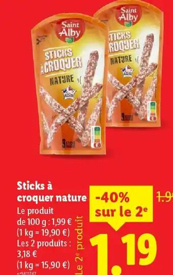 SAINT ALBY Sticks à croquer nature 100 g