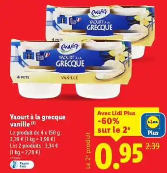 ENVIA Yaourt à la grecque vanille 4 x 150 g