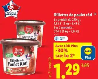 SAINT ALBY Rillettes de poulet rôti