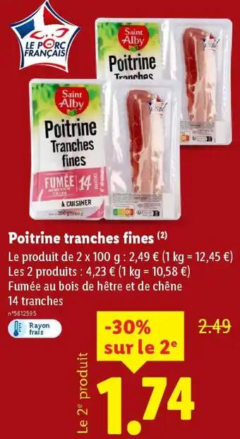 Poitrine Tranches fines 2 x 100 g