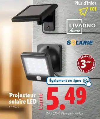 LIVARNO HOME Projecteur solaire LED
