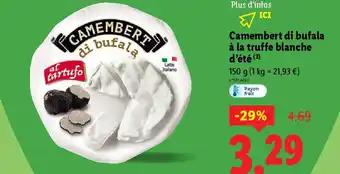 Camembert di bufala à la truffe blanche d'été 150 g