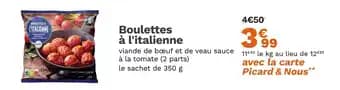 PICARD Boulettes à l'italienne