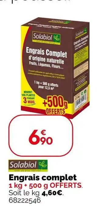 Promotion Exclusives de 6
            
        
        Engrais complet : Découvrez l'Offre incontournable