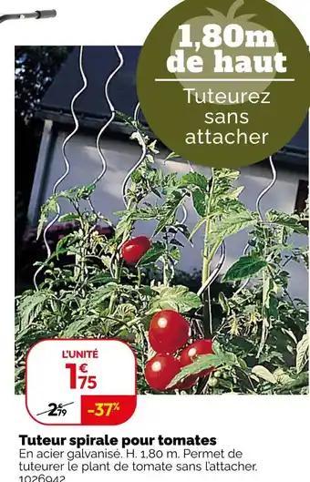 Promotion Exclusives de 2
            
        
        Tuteur spirale : Découvrez l'Offre incontournable