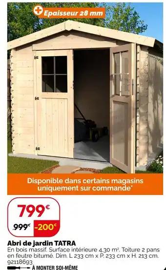Promotion Exclusives de 11
            
        
        Abri De Jardin : Découvrez l'Offre incontournable