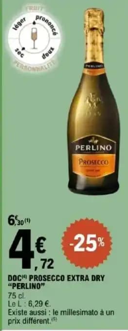 Promotion Exclusives de 3
            
        
        Perlino prosecco : Découvrez l'Offre incontournable