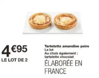 Tartelette amandine poire