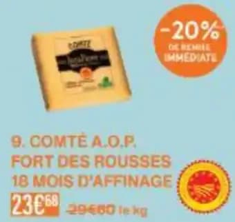 Comté a.o.p. fort des rousses 18 mois d'affinage