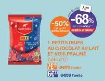 COTE D'OR Petits œufs au chocolat au lait