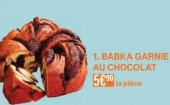 Babka garnie au chocolat