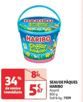 HARIBO Seau de pâques 800 g