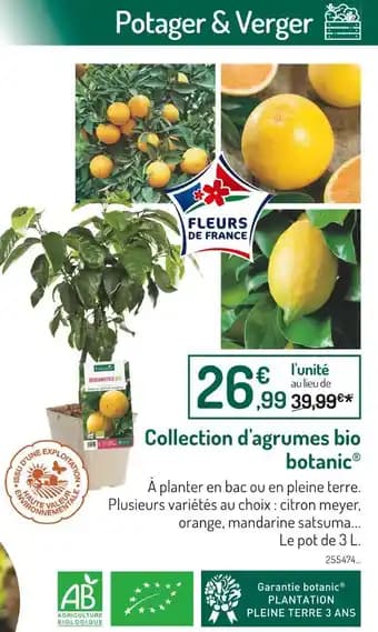 botanic Collection d'agrumes bio