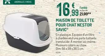 SAVIC Maison de toilette pour chat Nestor