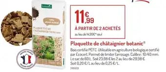 botanic Plaquette de châtaignier