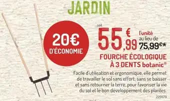 botanic Fourche écologique à 3 dents