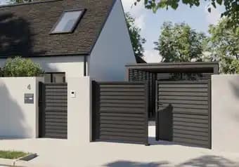 Portail aluminium battant celtis