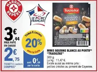 Promotion Exclusives de 11
            
        
        Boudins blancs : Découvrez l'Offre incontournable