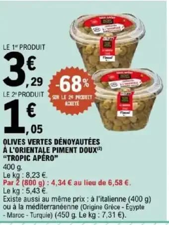 Promotion Exclusives de 3
            
        
        Olives dénoyautées : Découvrez l'Offre incontournable