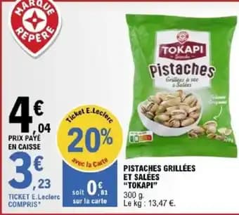 "TOKAPI" Pistaches grillées et salées 300 g