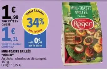 Promotion Exclusives de 2
            
        
        Roger : Découvrez l'Offre incontournable