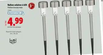 Acier inox Balises solaires à LED