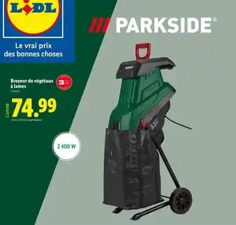 PARKSIDE Broyeur de végétaux à lames