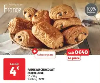 Pains au chocolat pur beurre