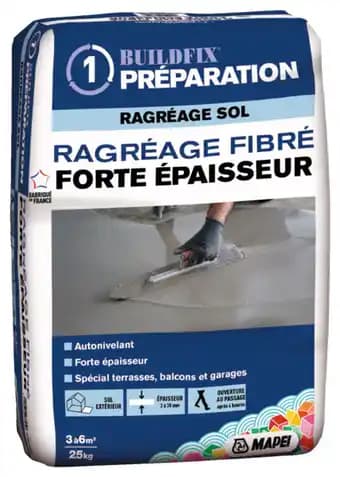 Ragréage fibré forte épaisseur