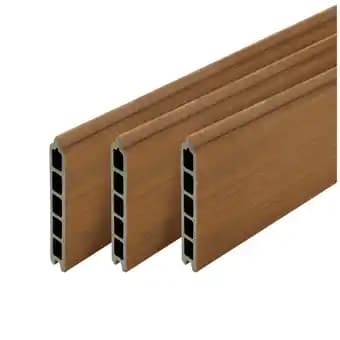 Lot de 3 lames de clôture composite neva coloris chêne