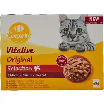 CARREFOUR COMPANINO VITALIVE Aliment complet pour chats adultes