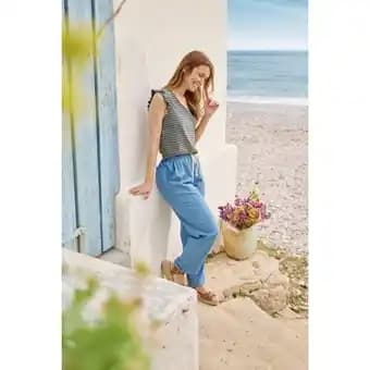 TEX Pantalon Chambray femme