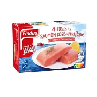 FINDUS Filets de saumon rose surgelés