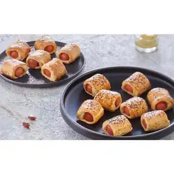 16 mini saucisses costumées nature moutarde & pavot