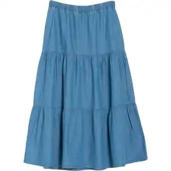 TEX Jupe chambray femme