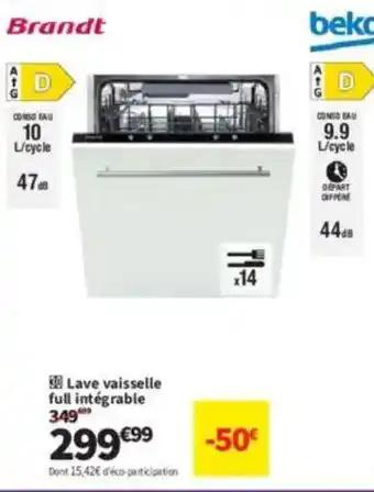 BRANDT Lave vaisselle full intégrable