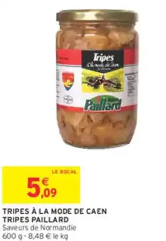 Tripes à la mode de caen tripes paillard 600 g