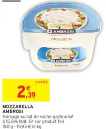 Mozzarella ambrosi 150 g