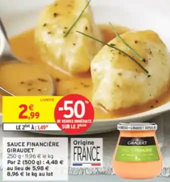 Sauce financière giraudet 250 g