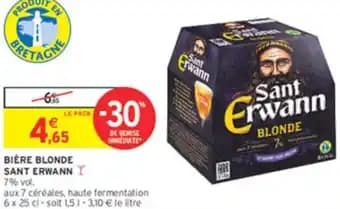 BIÈRE BLONDE SANT ERWANN 25 cl