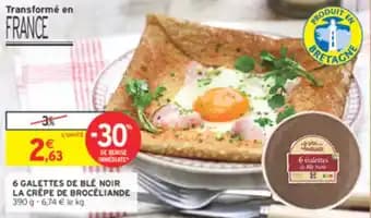 6 GALETTES DE BLÉ NOIR LA CRÊPE DE BROCÉLIANDE 390 g