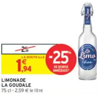 Limonade la goudale 75 cl