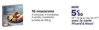 Promotion Exclusives de 7
16 macarons : Découvrez l'Offre incontournable