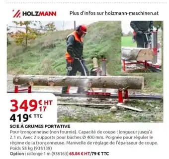 Scie à grumes portative